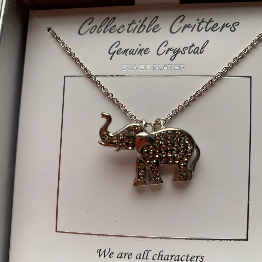 NEW Silver Plated Elephant Pendant